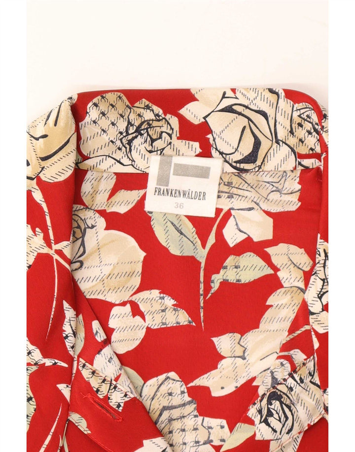 Frankenwalder Chemisier Femme EU 36 Petit Rouge Floral Polyester