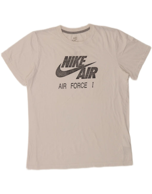 Nike T-shirt coupe slim pour homme en coton blanc XL