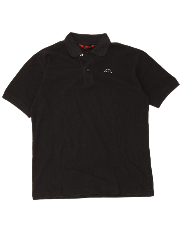 Kappa Polo Homme Noir Moyen Coton