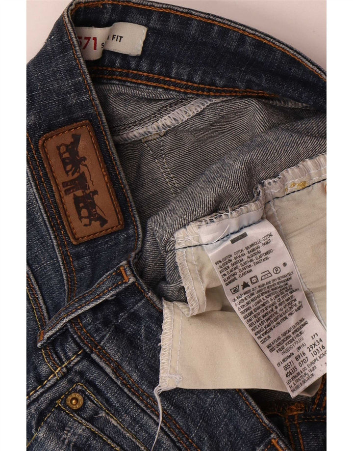 Levi's Jean Slim 571 Femme W29 L34 Bleu Coton