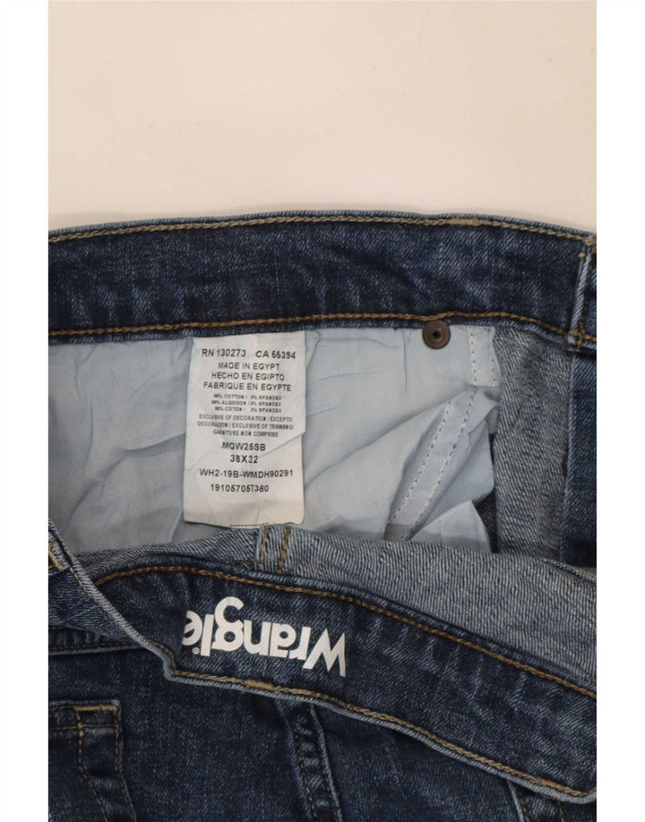 Wrangler Jean droit coupe droite W38 L32 en coton bleu pour homme