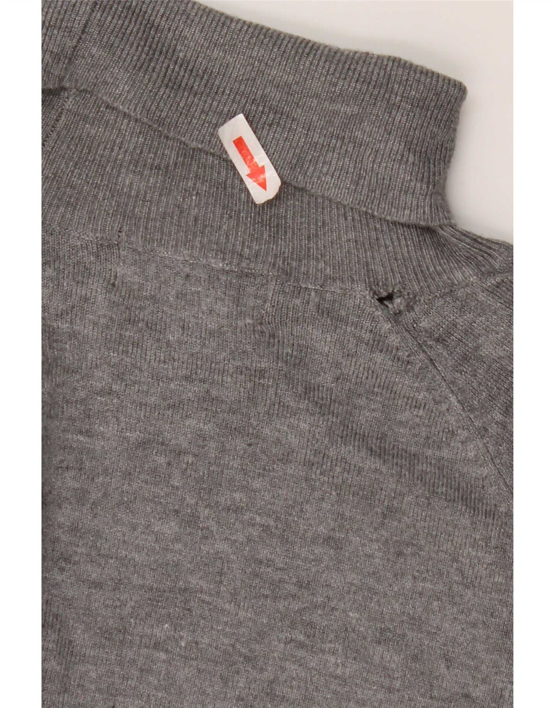 Zara Pull Col Roulé Homme Gris Moyen Viscose