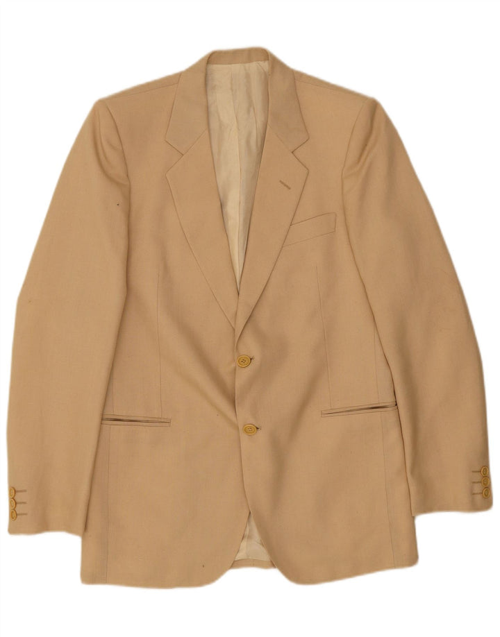 Veste Blazer Vintage Homme 2 Boutons IT 48 Polyester Beige Moyen