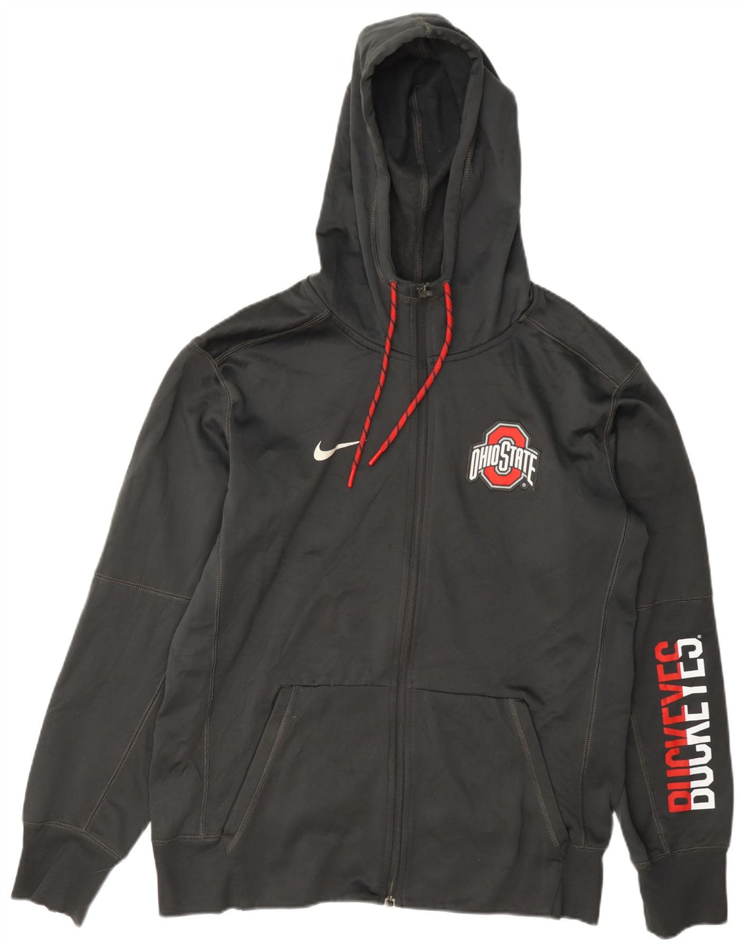 Nike Ohio State Graphic Sweat à capuche zippé pour homme Gris moyen Polyester