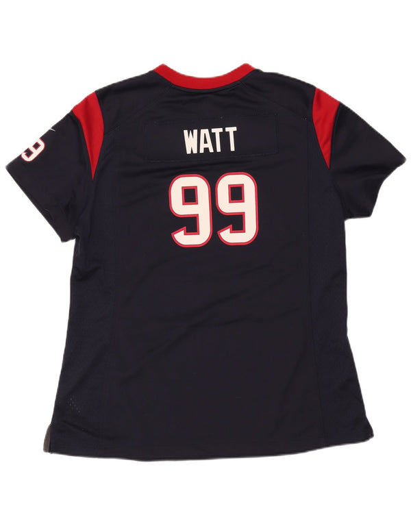 Nike Hommes Houston Texans Graphic T-Shirt Top XL Bleu Marine Polyester
