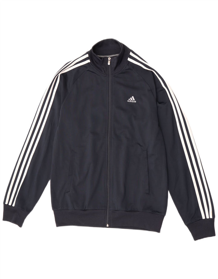 Adidas Hommes Clima 365 Survêtement Top Veste Petit Bleu Marine Polyester