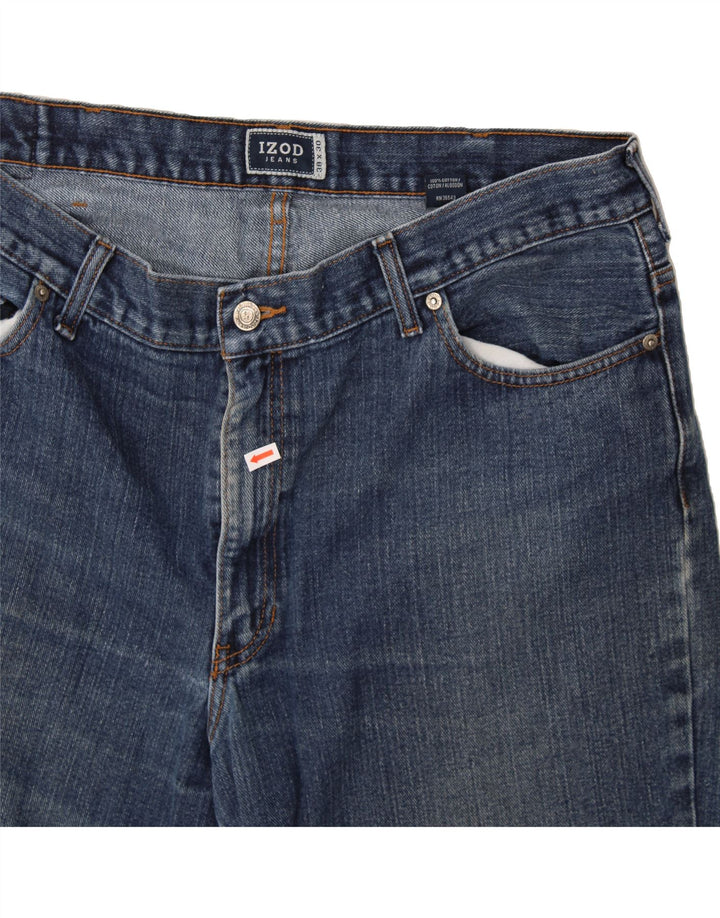 IZOD Mens Straight Jeans W38 L30 Blue Cotton Vintage Izod and Second-Hand Izod from Messina Hembry 