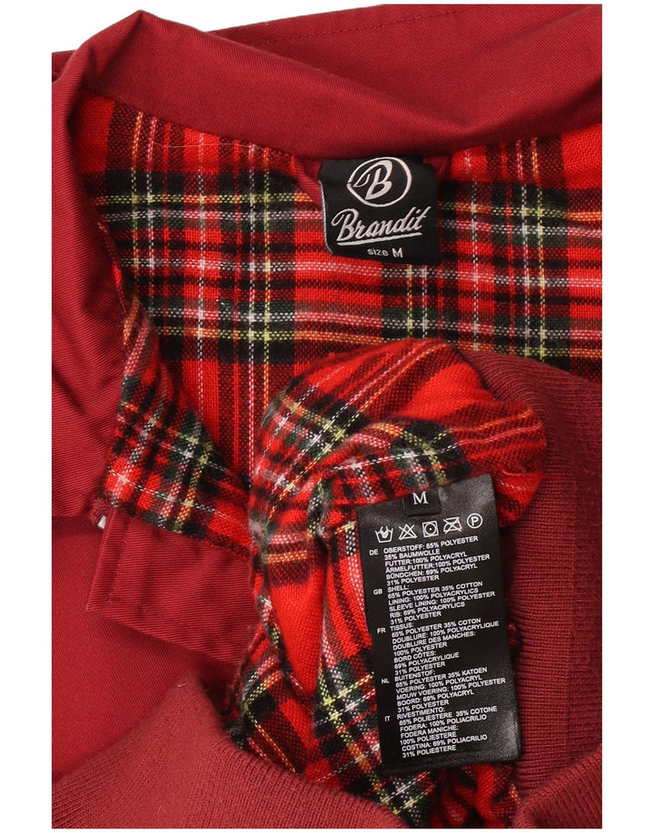 Brandit Veste Bomber Homme UK 38 Polyester Rouge Moyen