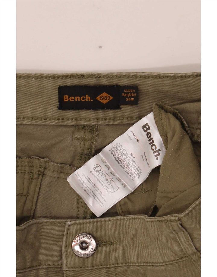 Bench Pantalon Cargo Slim Homme W34 L30 Coton Kaki