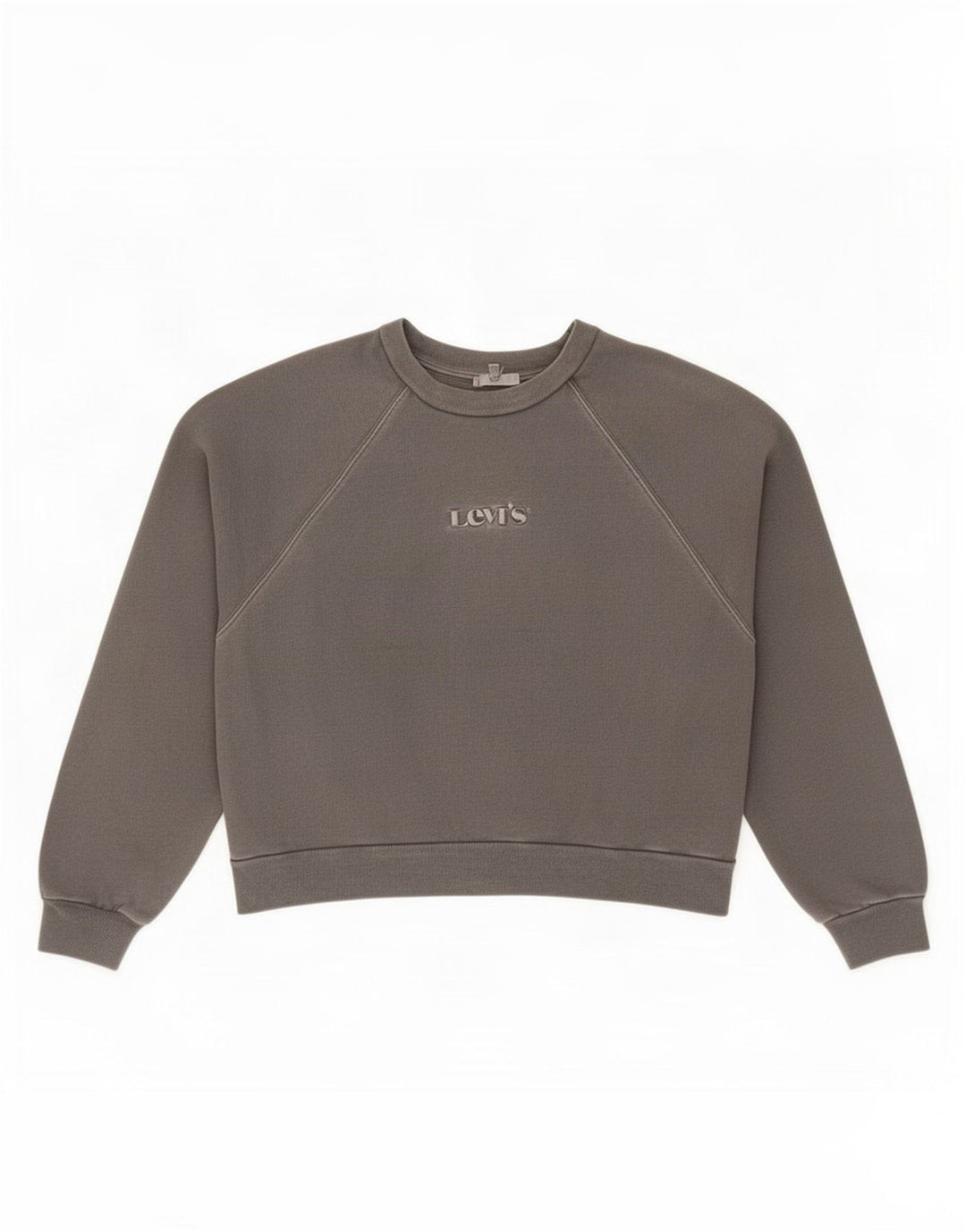 Levi's Sweat-shirt oversize Crop Graphic pour femme Gris moyen UK 44