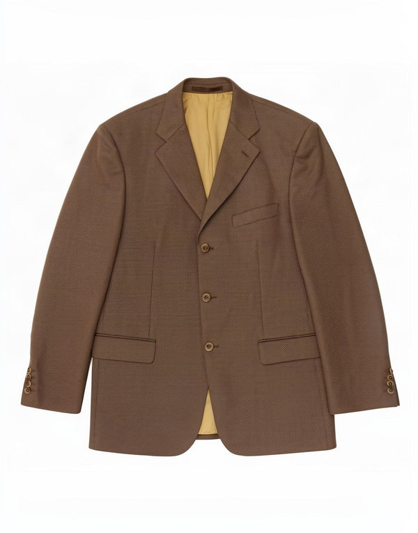 Douglas Veste blazer à 3 boutons pour homme UK 42 XL en laine marron