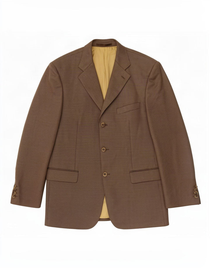 Douglas Veste blazer à 3 boutons pour homme UK 42 XL en laine marron
