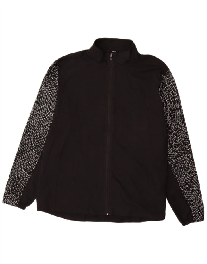 MARKS & SPENCER Veste de survêtement pour homme 2XL Noir à carreaux Polyester