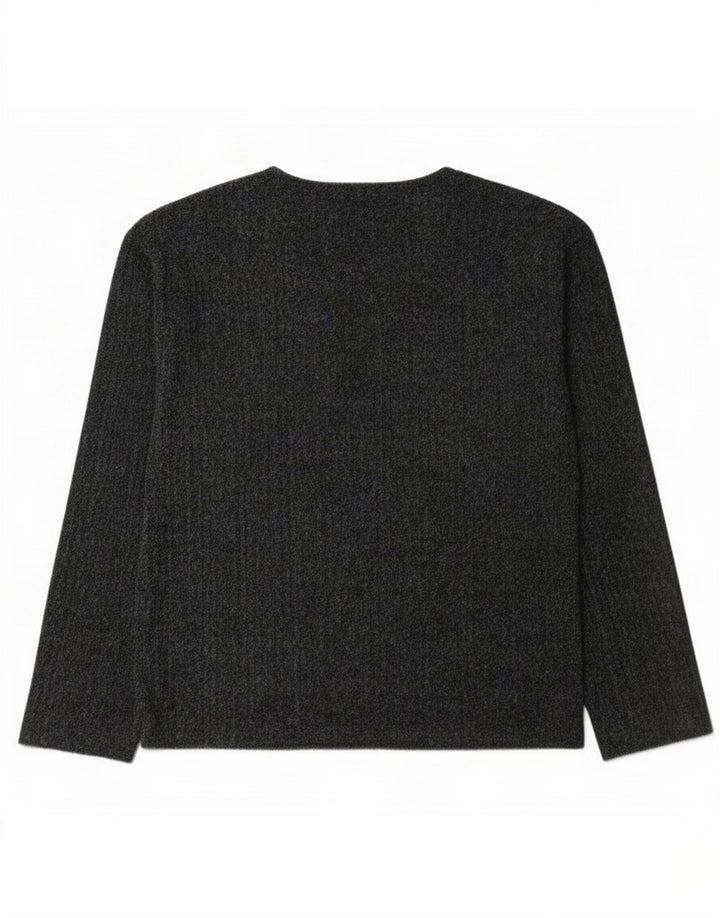 Zara Haut surdimensionné à manches longues pour femme UK 10 Petit Gris