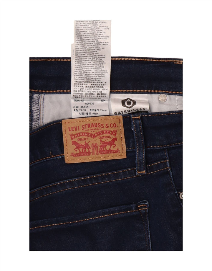 LEVI'S Jean Slim Femme W29 L30 Bleu Marine Coton