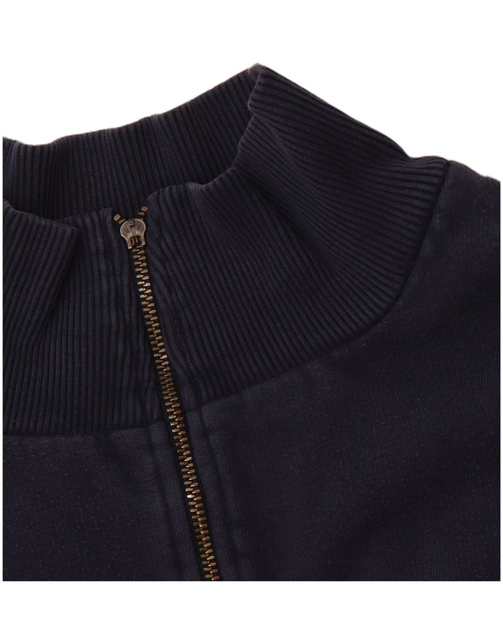 NIKE Sweat-shirt à col zippé pour homme UK 45/47 XL Bleu marine Coton