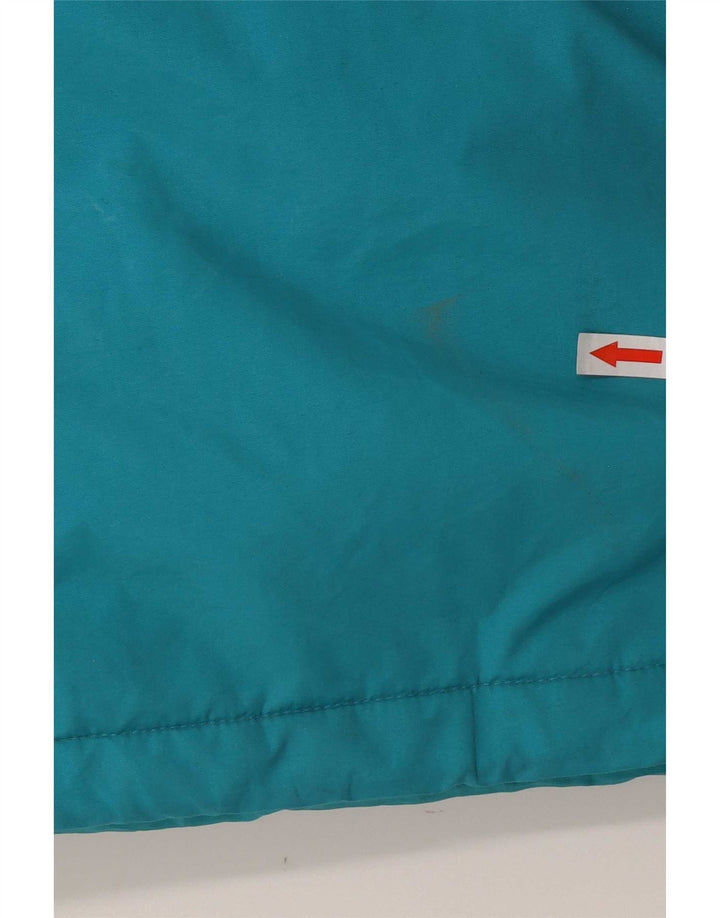 Brugi Veste de ski à capuche pour homme UK 40 Large Bleu Colorblock