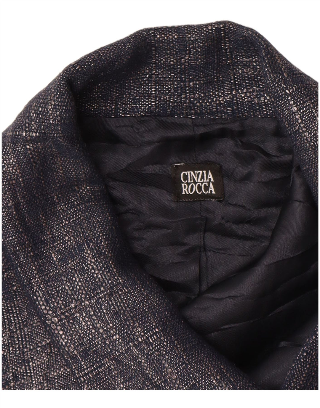 CINZIA ROCCA Ensemble 2 pièces 1 bouton pour femme UK 10 Petit coton bleu marine