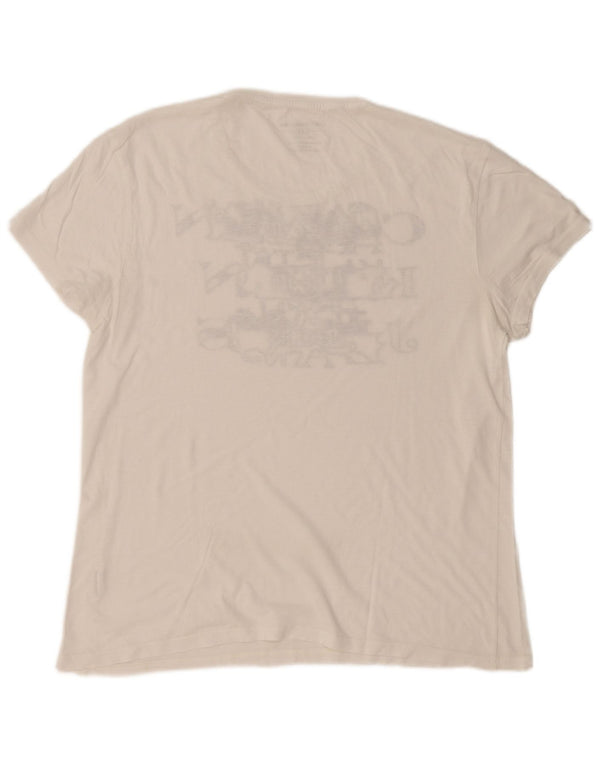 Calvin Klein Jeans T-shirt graphique pour homme en coton blanc 2XL