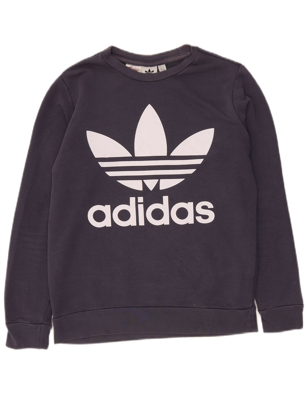 ADIDAS Sweatshirt Graphique Garçon 13-14 ans Bleu Marine Coton