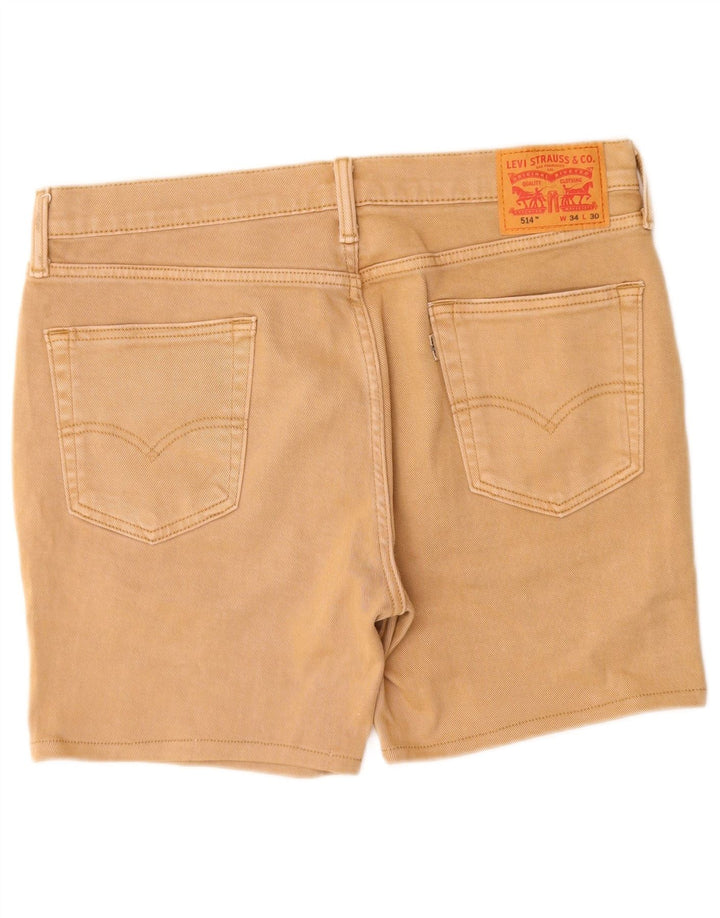 Levi's Short en Jean 514 Homme W34 Large Beige Coton