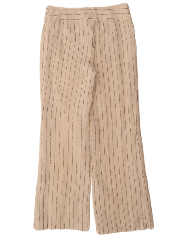 Marks & Spencer Pantalon décontracté pour femme UK 12 Medium W32 L33 Blanc cassé