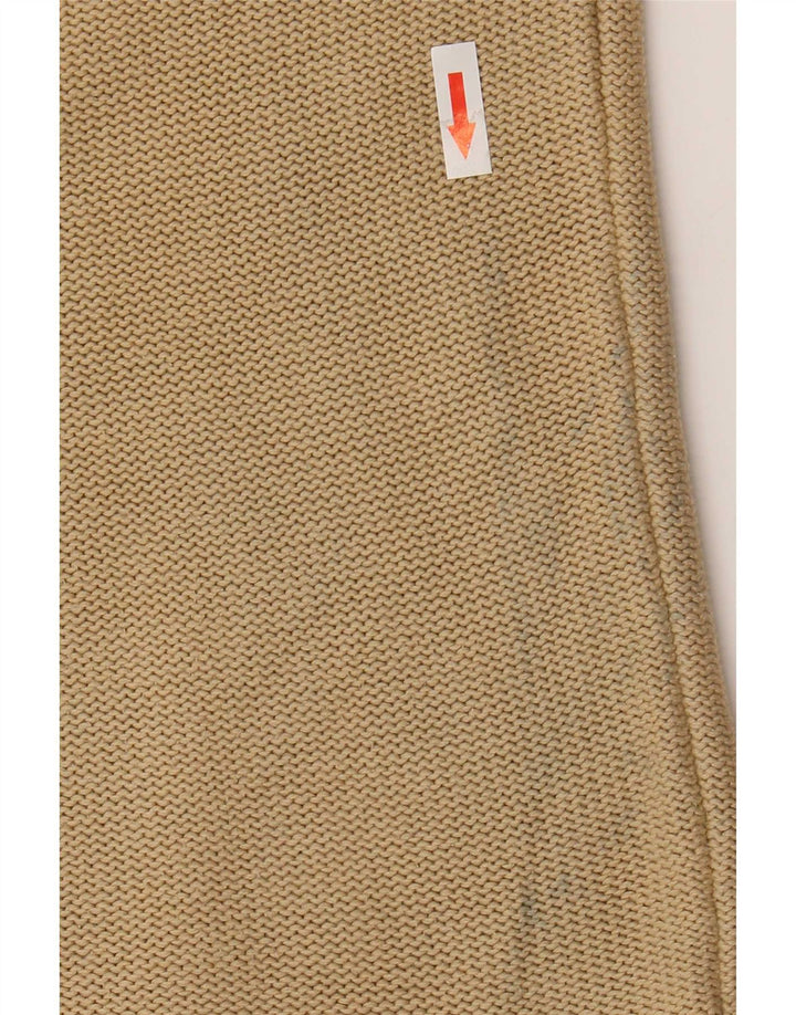 Armani Jeans Pull à col rond pour homme Petit coton beige