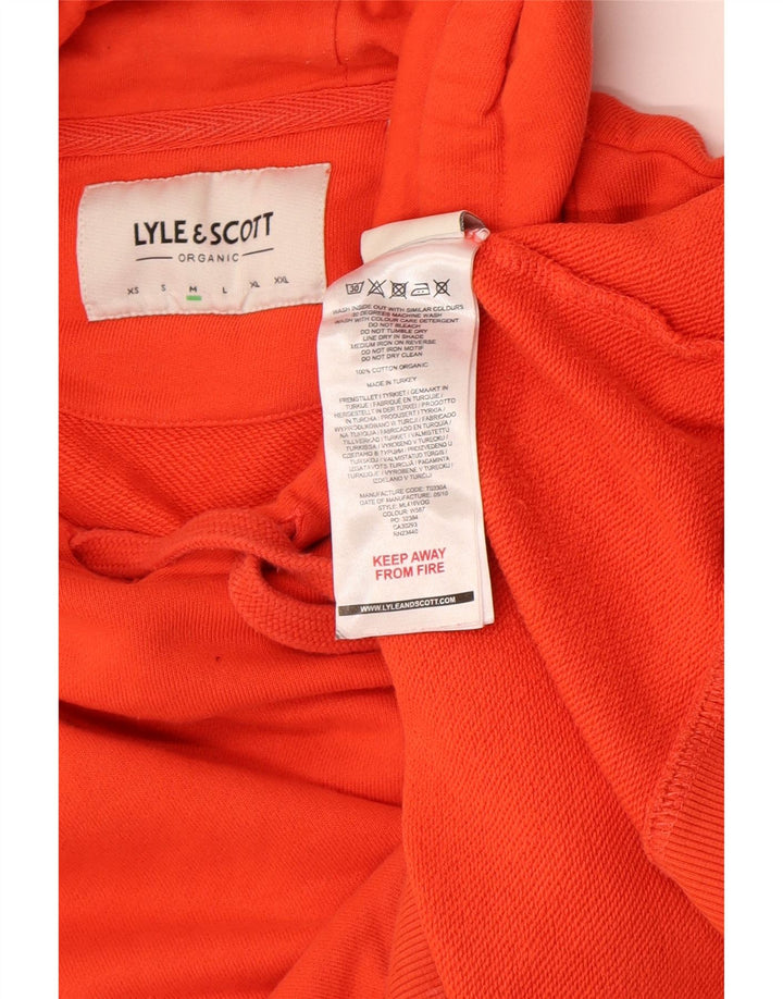 Lyle & Scott Pull à Capuche Homme Orange Moyen Coton