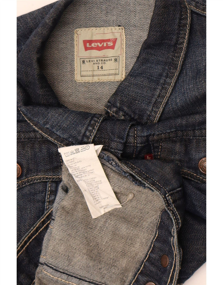 Levi's Veste en jean fille 13-14 ans Bleu marine Coton