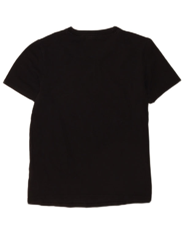 Adidas T-shirt graphique pour femme UK 10 Petit Noir