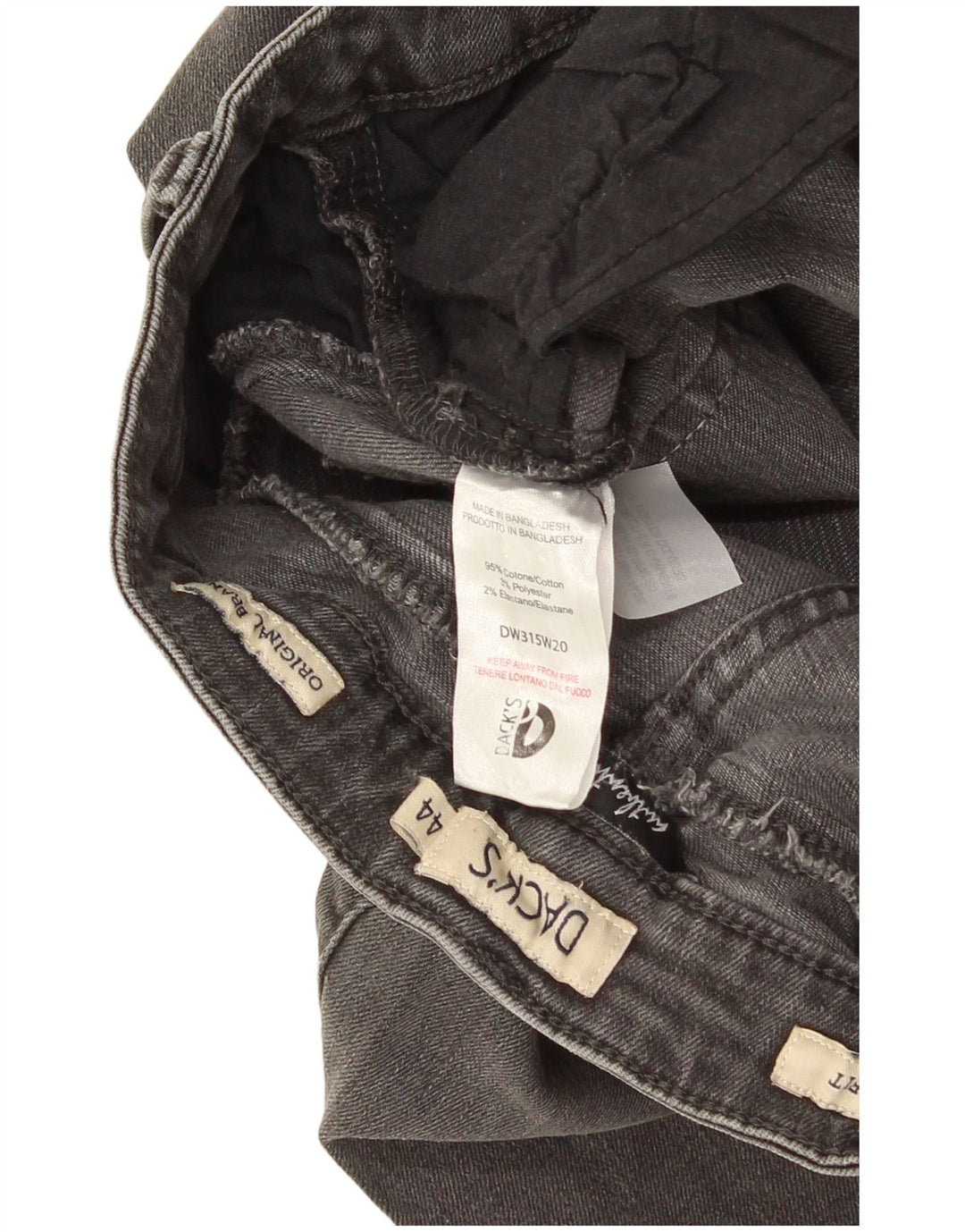 Dack's Jean skinny femme IT 44 Medium W30 L28 Gris Coton
