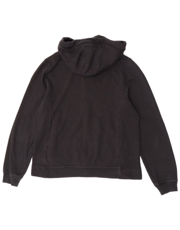 Nike Pull à capuche zippé pour femme UK 14 Coton noir moyen