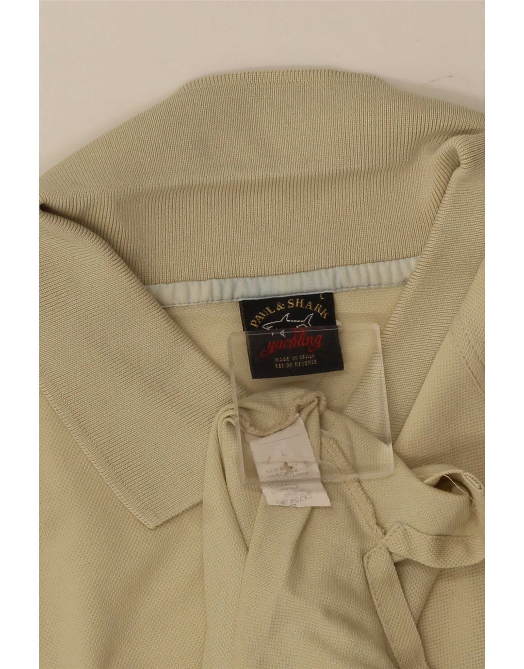 Paul & Shark Polo Homme Large Beige Coton