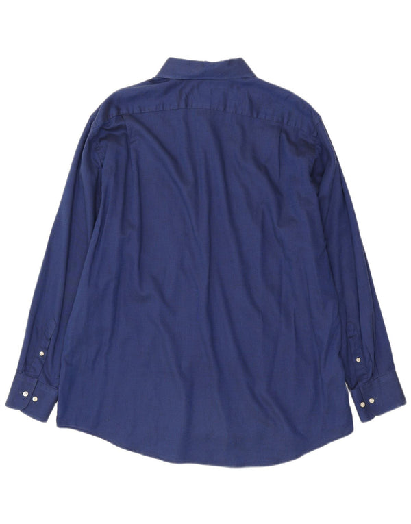 Lacoste Mens Shirt Size 46 2XL Blue Cotton