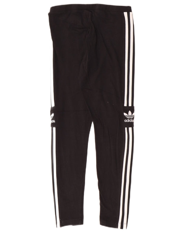 Adidas Leggings graphiques pour femmes UK 12 coton noir moyen
