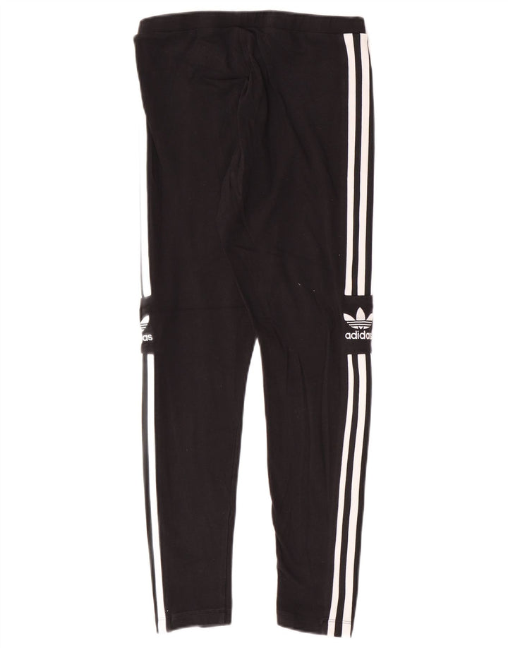 Adidas Leggings graphiques pour femmes UK 12 coton noir moyen