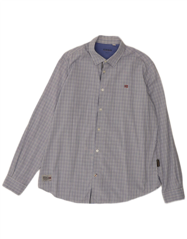 NAPAPIJRI Chemise Urban Fit XL Bleu Carreaux Homme