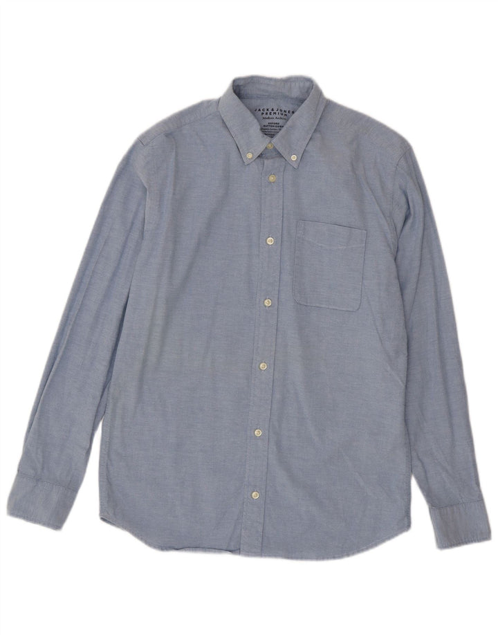 Jack & Jones Chemise Homme Bleu Moyen Coton