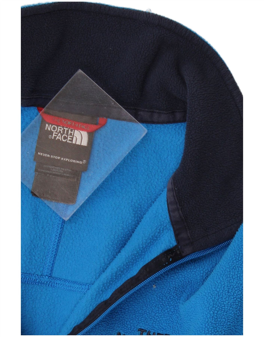 The North Face Pull polaire à col zippé pour homme Petit Bleu Polyester