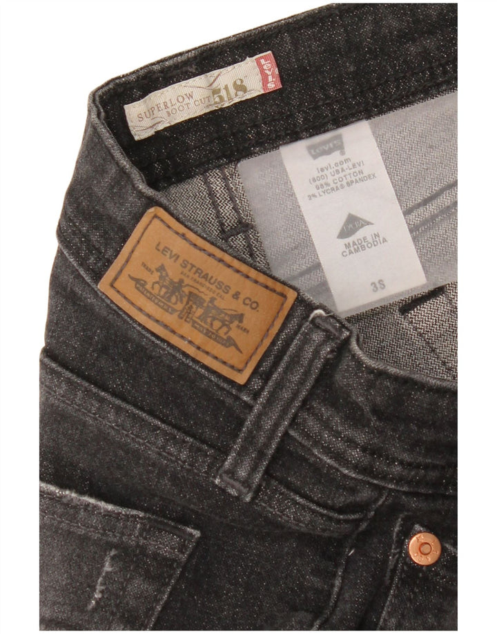 Levi's Jean Bootcut Super Low 518 Femme US 3 Small W30 L29 Coton Gris