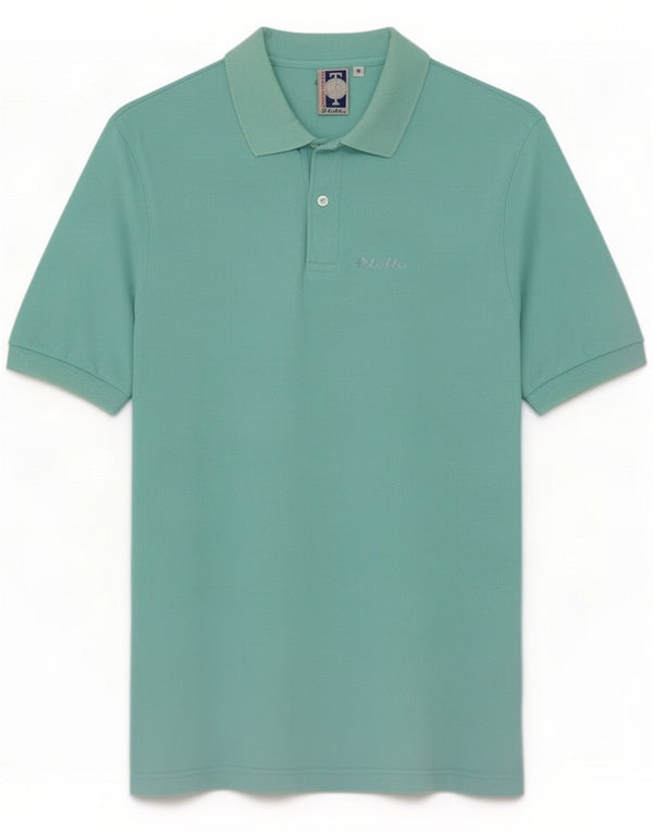 Polo homme Lotto petit coton turquoise