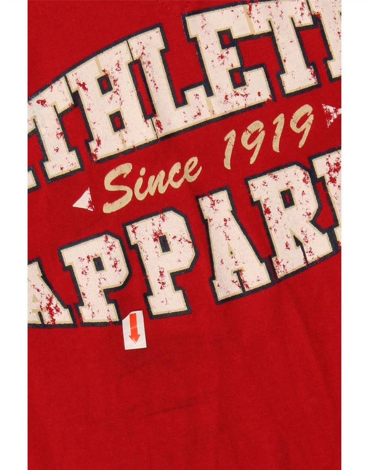 CHAMPION T-shirt graphique Muscle pour femme UK 14 Rouge moyen Colourblock