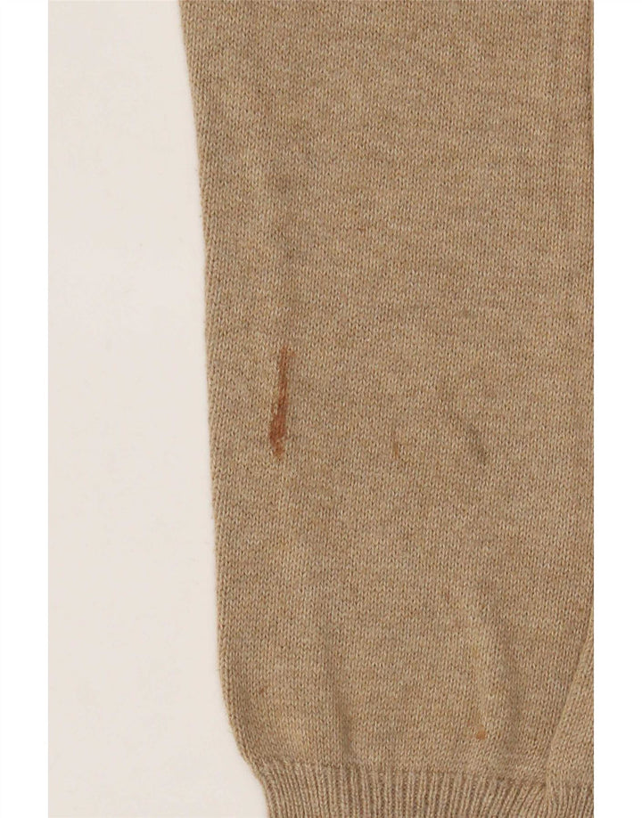 Marks & Spencer Pull Col V Homme Beige Moyen Moucheté Coton