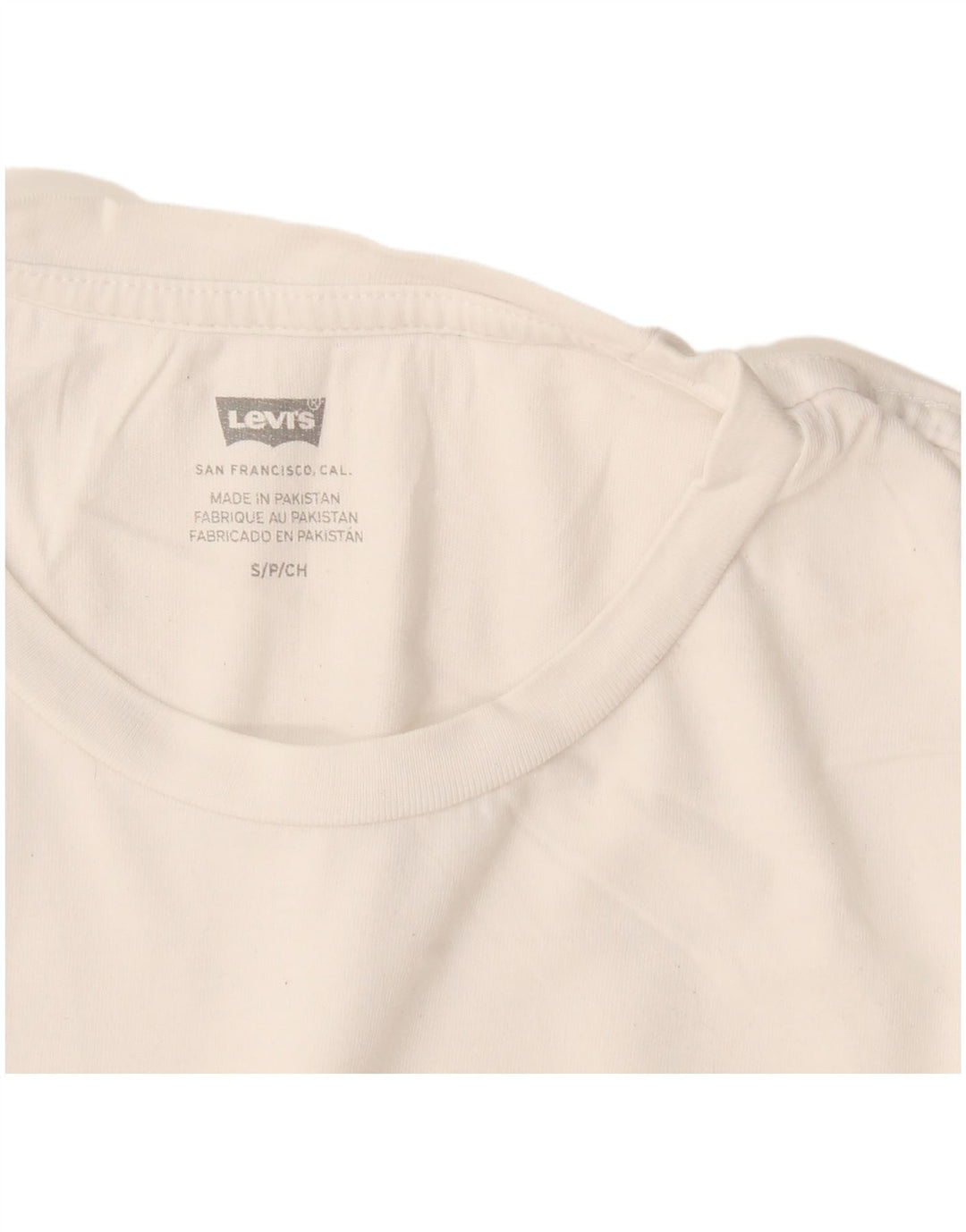 Levi's T-Shirt Graphique Femme UK 10 Small Blanc