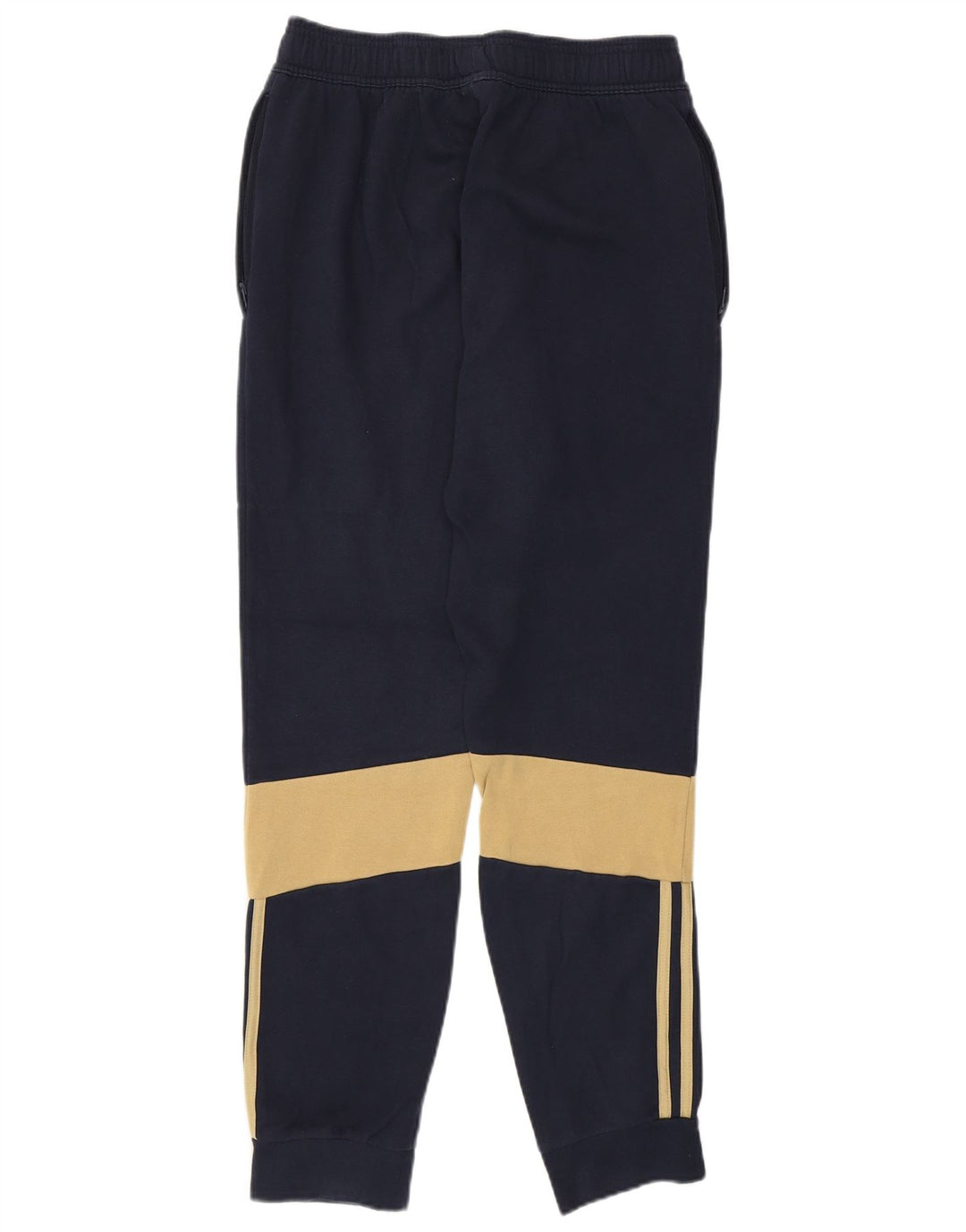 ADIDAS Pantalon de survêtement pour homme en coton color block Bleu marine Taille S