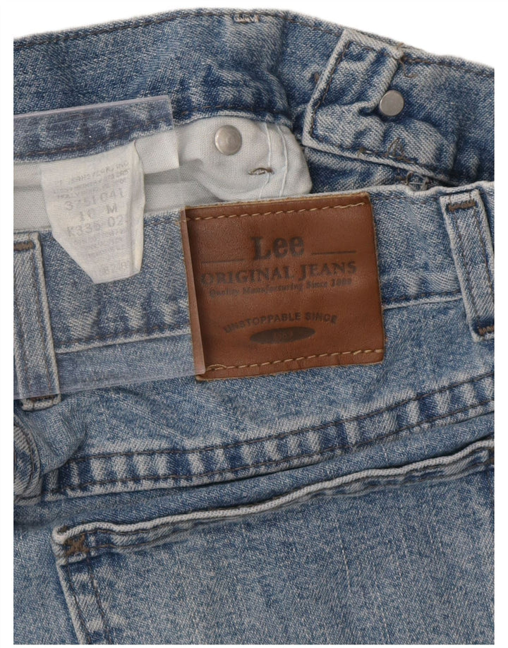 Lee Short en jean taille haute pour femme US 10 Large W27 Bleu classique