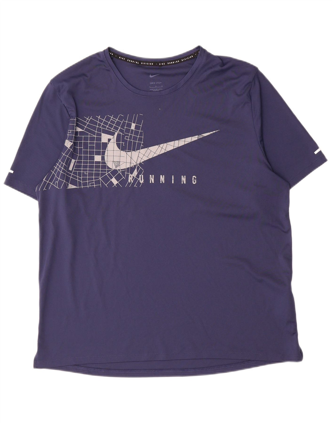 Nike T-shirt graphique pour hommes, grand, bleu marine, polyester