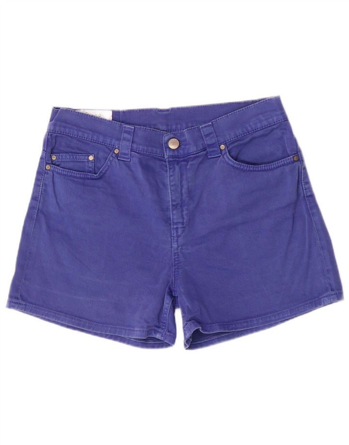 Dondup Short en jean coupe régulière pour femme UK 12 Medium W29 Bleu Coton
