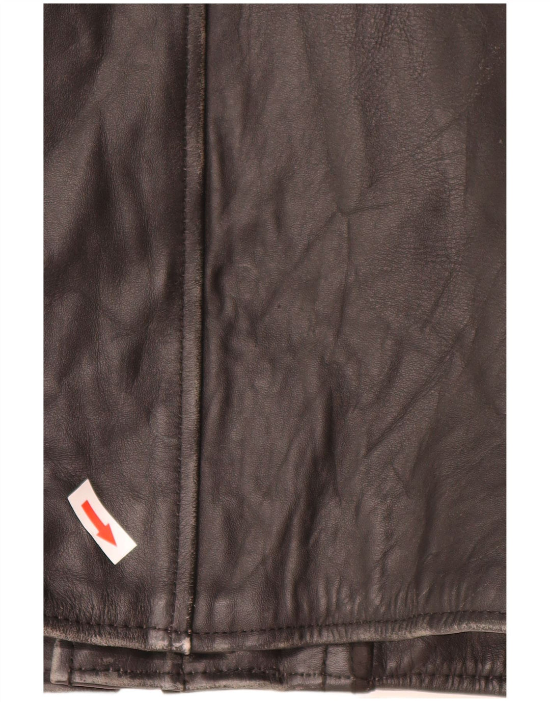 Veste en cuir homme vintage UK 44 2XL Cuir noir