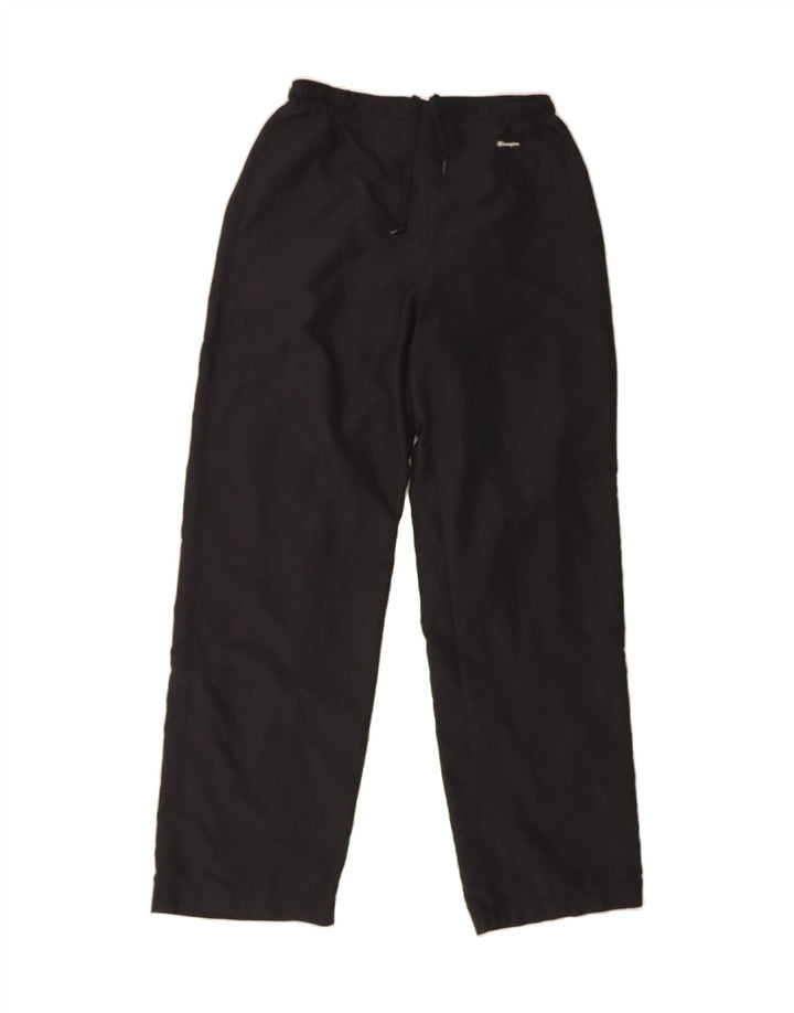CHAMPION Womens Tracksuit Trousers UK 14 Medium Black Polyester Vintage Champion and Second-Hand Champion from Messina Hembry 